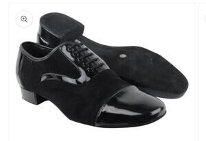 Very Fine Men's Swing Shoes Black Patent Leather 1" heel 916102 Size 9 New BOX